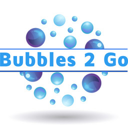 stylish bubble logo design vector