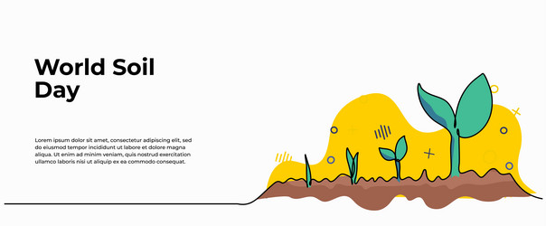 World soil day modern flat vector