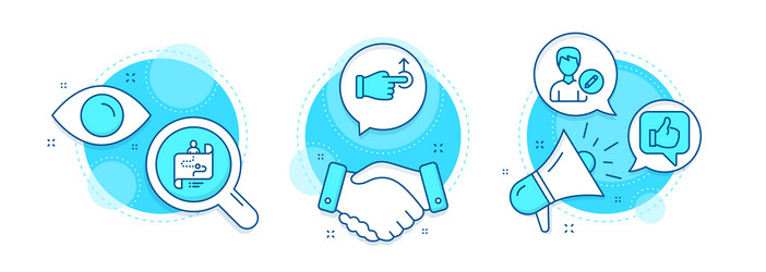 Drag drop edit person and journey path icons set vector