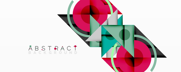 geometric abstract design with layered triangles vector image
