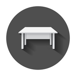 table for object presentation empty white top vector