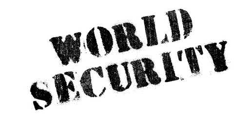 World security rubber stamp Royalty Free Vector Image