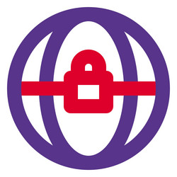 Lock network restricted the use of internet vector
