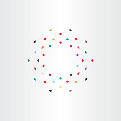 Dynamic Colorful Particle Motion vector image
