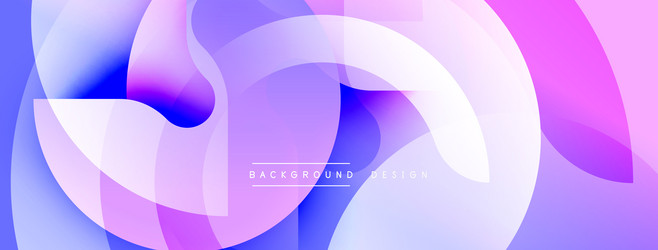 abstract fluid shapes overlap creating vibrant vector image