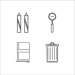 Design and studio simple linear icon setsimple vector