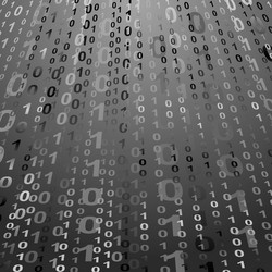 Digital Binary Code Background vector image