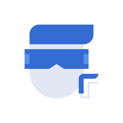 Virtual reality technology icon collection Vector Image