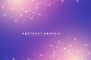 Technology abstract background with connected line vector