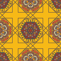Abstract background with ethnic ornament pattern vector