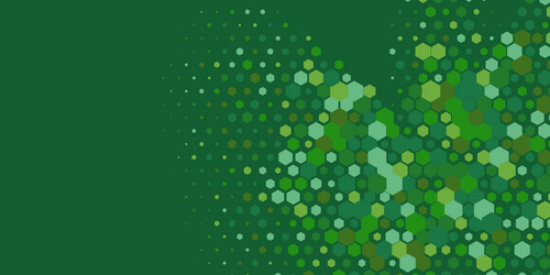 geometric multi size hexagon with color vector