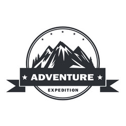 Mountain Adventure Logo Template Vector Image