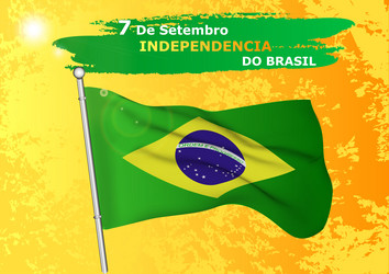 7 de setembro independencia do brasil Vector Image
