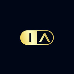 Initial letter ai logo template design Royalty Free Vector