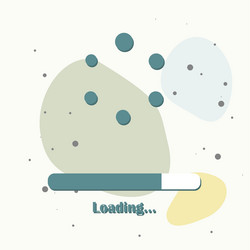 loading icon on multicolored background vector image