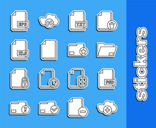 set line add cloud psd file document vector image