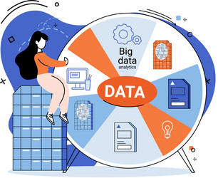 big data analytics process of analyzing complex vector image