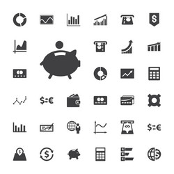 economy icons vector