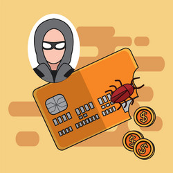 hacker and cyber security vector image