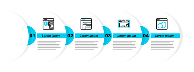 set line software keyboard and browser setting vector image