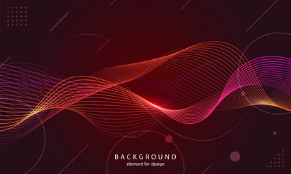 abstract wave background element for design vector image