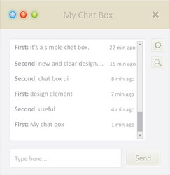 Messaging App Interface vector image