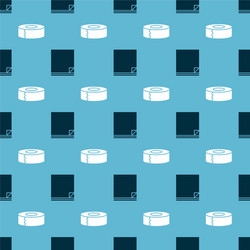 Set file document and scotch on seamless pattern vector
