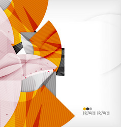 Dynamic Techno Abstract Shape Composition vector image