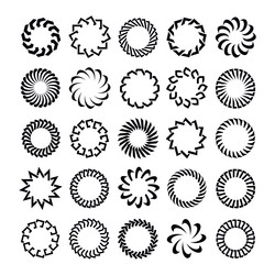 Abstract shape design element set vector