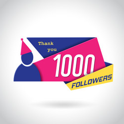 Followers poster design vector