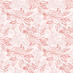 Seamless background outline seashells Royalty Free Vector