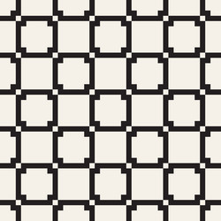 seamless pattern repeating geometric elements vector image