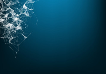 abstract particles and lines plexus effect vector image