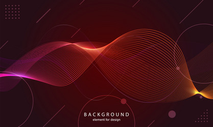 abstract wave background element for design vector image