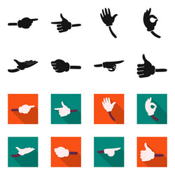isolated object animation and gestures symbol vector image