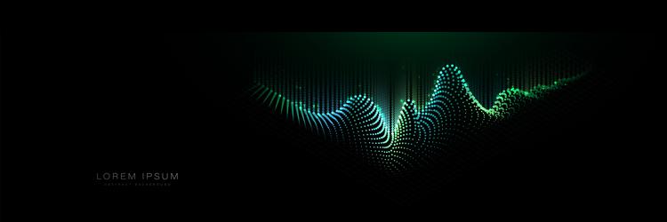 Dynamic Particle Data Flow vector image