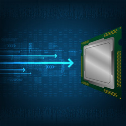 fast data digital systems sent to computers vector