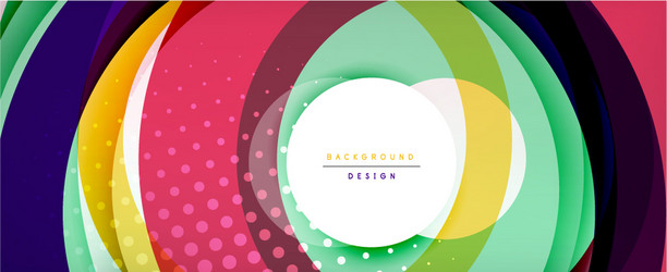 trendy simple circle abstract background dynamic vector