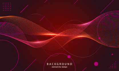 abstract wave background element for design vector image