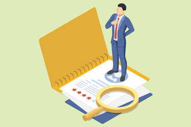 isometric online documentation database vector image