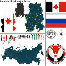 Rostov-on-don city russian federation russia map Vector Image