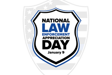 national law enforcement appreciation day lead vector