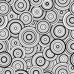 seamless pattern with circles of different size vector image