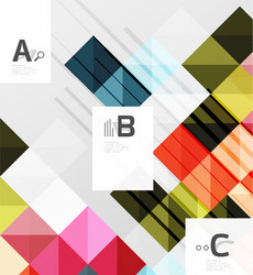 minimalistic square shapes abstract background vector image