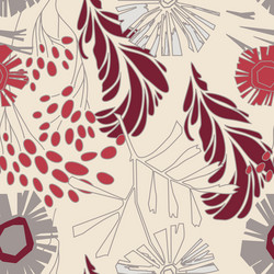 seamless floral pattern with flowers vector