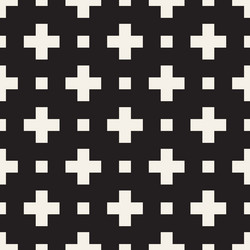 seamless pattern repeating geometric elements vector image