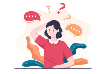 people thinking to make decision problem solving vector image