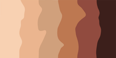 skin tone color scale chart brown palette vector