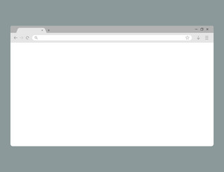 web browser window mockup template website vector image