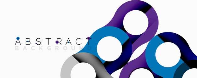 abstract geometric pattern with interlocking vector image